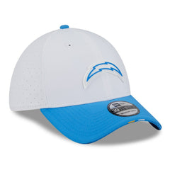 Los Angeles Chargers New Era 2025 NFL Training Camp 39THIRTY Flex Hat - White/Powder Blue Hats