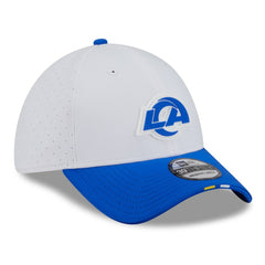 Los Angeles Rams New Era 2025 NFL Training Camp 39THIRTY Flex Hat - White/Royal Hats