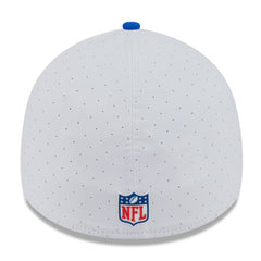 Los Angeles Rams New Era 2025 NFL Training Camp 39THIRTY Flex Hat - White/Royal Hats