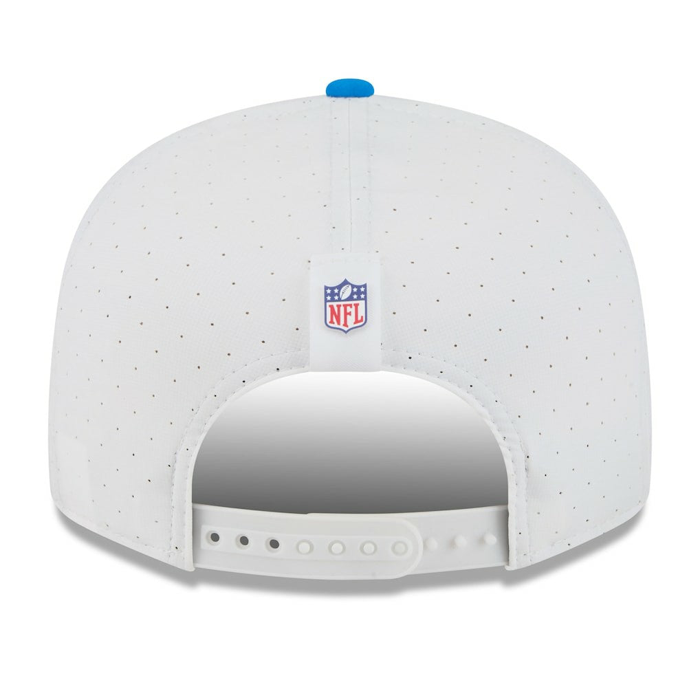 Detroit Lions New Era 2025 NFL Training Camp Split Panel 9FIFTY Snapback Hat - White/Blue Hats