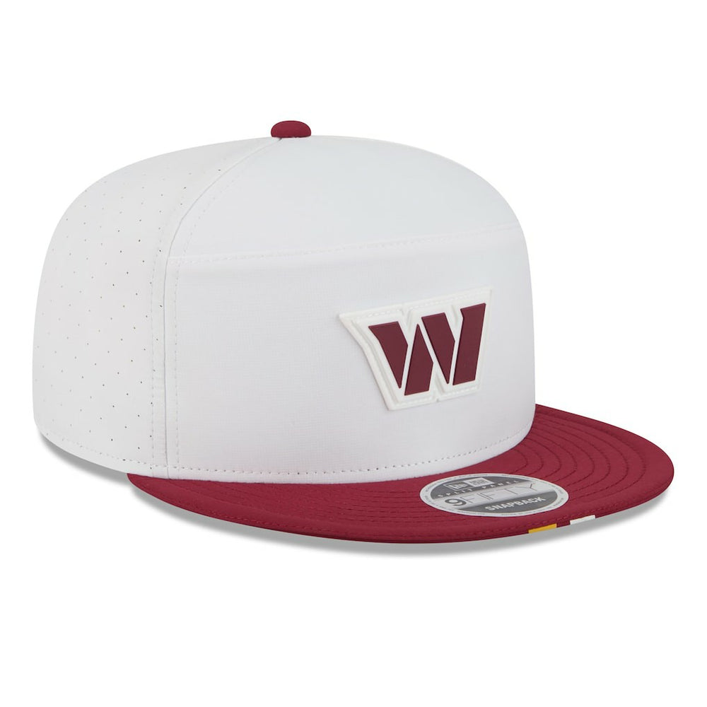 Washington Commanders New Era 2025 NFL Training Camp Split Panel 9FIFTY Snapback Hat - White/Burgundy Hats