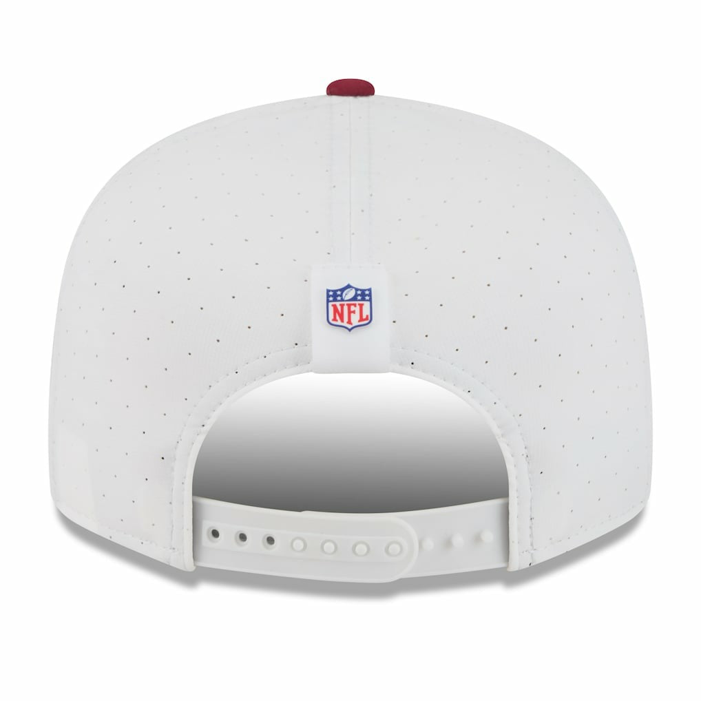 Washington Commanders New Era 2025 NFL Training Camp Split Panel 9FIFTY Snapback Hat - White/Burgundy Hats