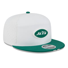 New York Jets New Era 2025 NFL Training Camp Split Panel 9FIFTY Snapback Hat - White/Green Hats