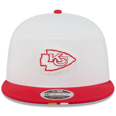 Kansas City Chiefs New Era 2025 NFL Training Camp Split Panel 9FIFTY Snapback Hat - White/Red Hats