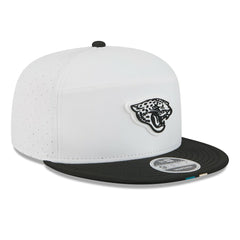 Jacksonville Jaguars New Era 2025 NFL Training Camp Split Panel 9FIFTY Snapback Hat - White/Black Hats