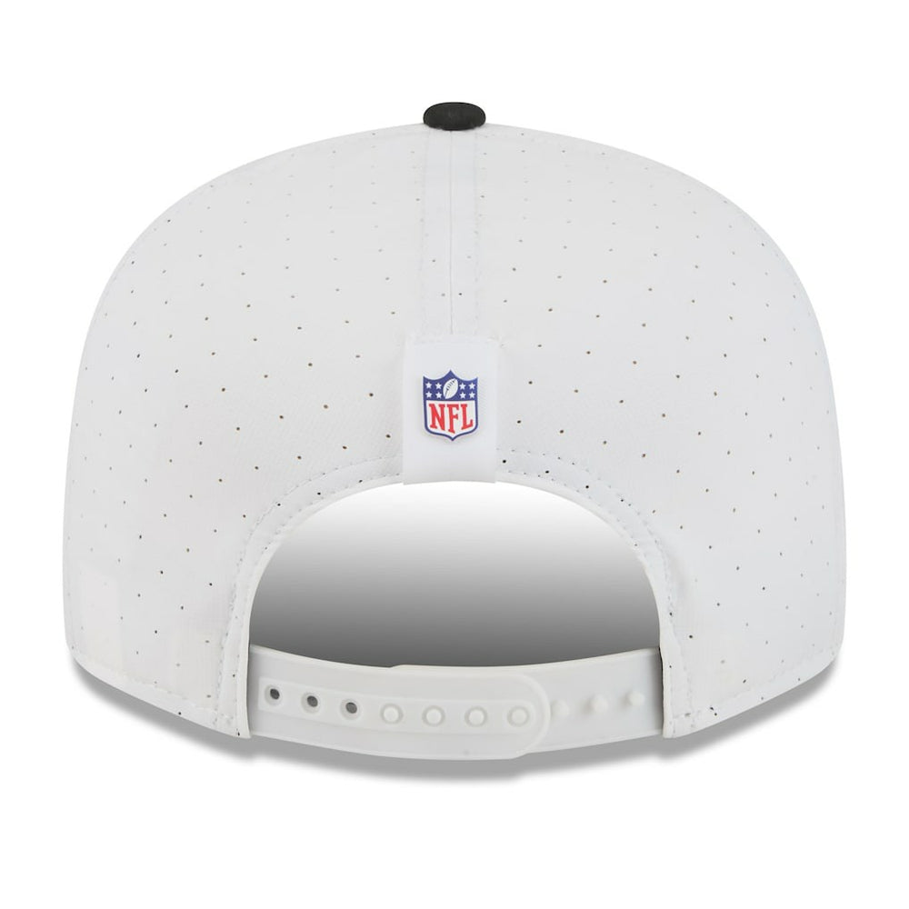 Jacksonville Jaguars New Era 2025 NFL Training Camp Split Panel 9FIFTY Snapback Hat - White/Black Hats