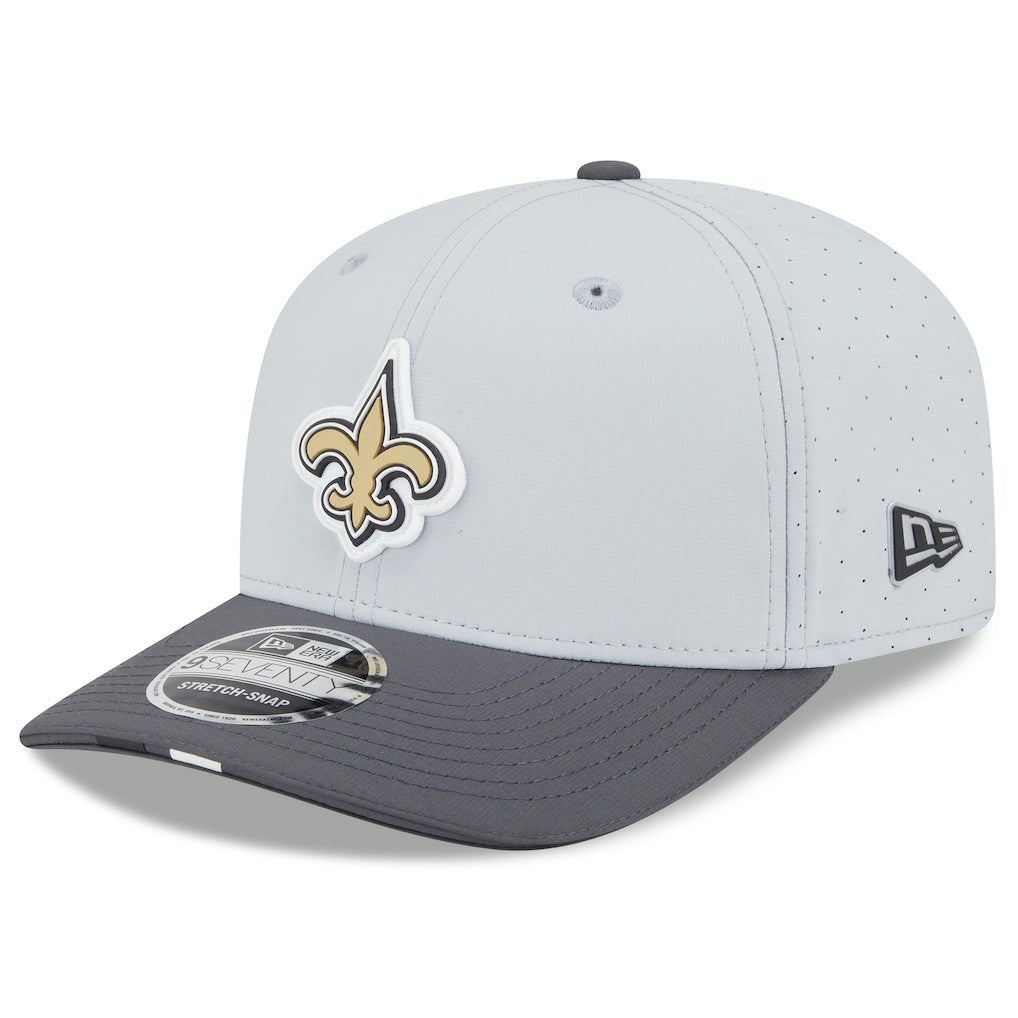 New Orleans Saints New Era 2025 NFL Training Camp 9SEVENTY Adjustable Hat - Gray/Graphite Hats