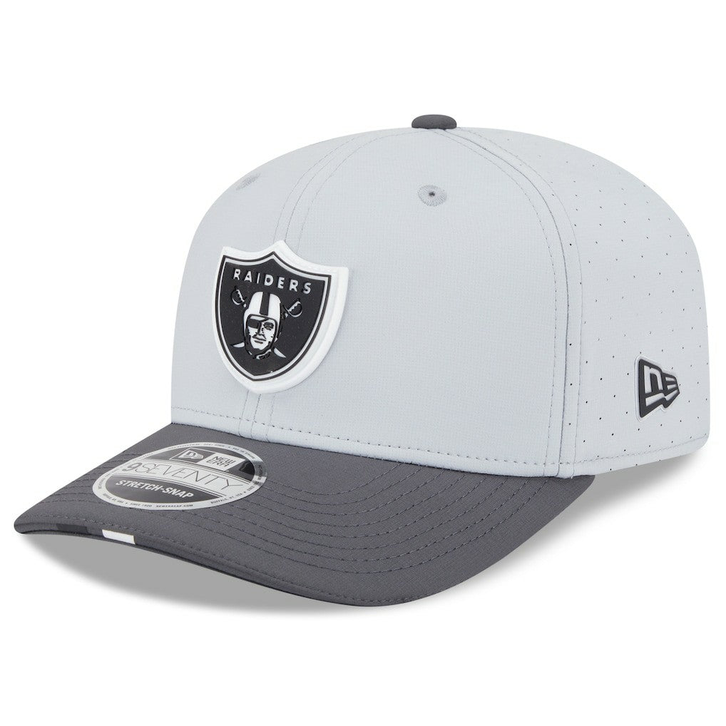 Las Vegas Raiders New Era 2025 NFL Training Camp 9SEVENTY Adjustable Hat - Gray/Graphite Hats