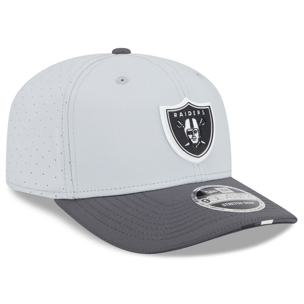 Las Vegas Raiders New Era 2025 NFL Training Camp 9SEVENTY Adjustable Hat - Gray/Graphite Hats