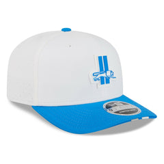 Detroit Lions New Era 2025 NFL Training Camp Throwback Logo 9SEVENTY Adjustable Hat - White/Blue Hats