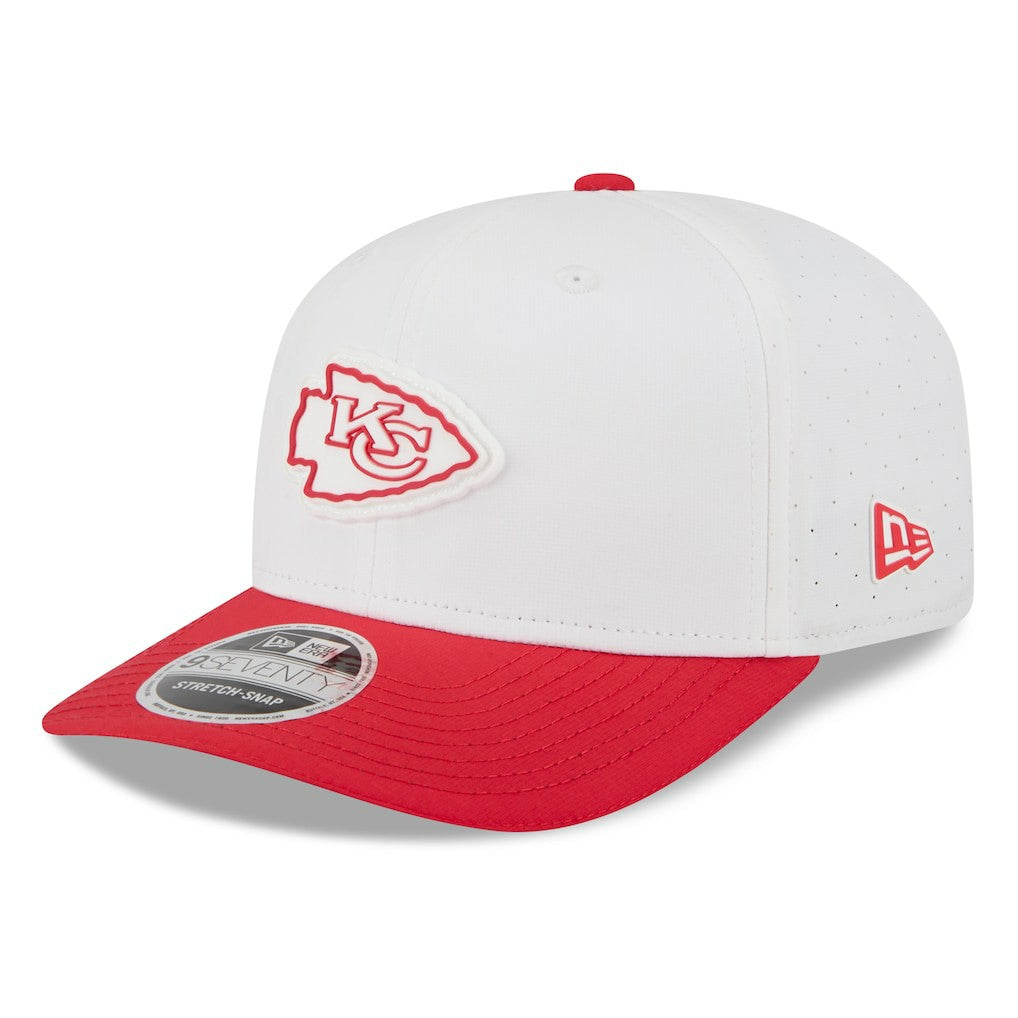 Kansas City Chiefs New Era 2025 NFL Training Camp 9SEVENTY Adjustable Hat - White/Red Hats