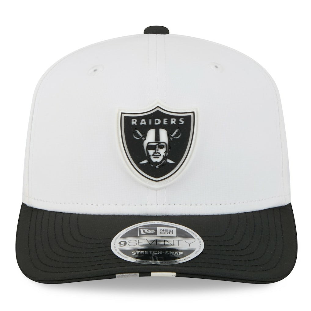Las Vegas Raiders New Era 2025 NFL Training Camp 9SEVENTY Adjustable Hat - White/Black Hats