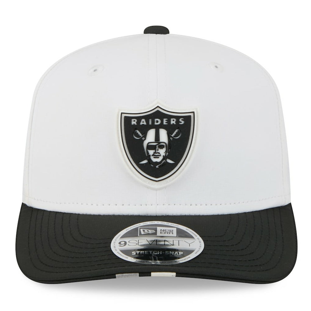 Las Vegas Raiders New Era 2025 NFL Training Camp 9SEVENTY Adjustable Hat - White/Black Hats
