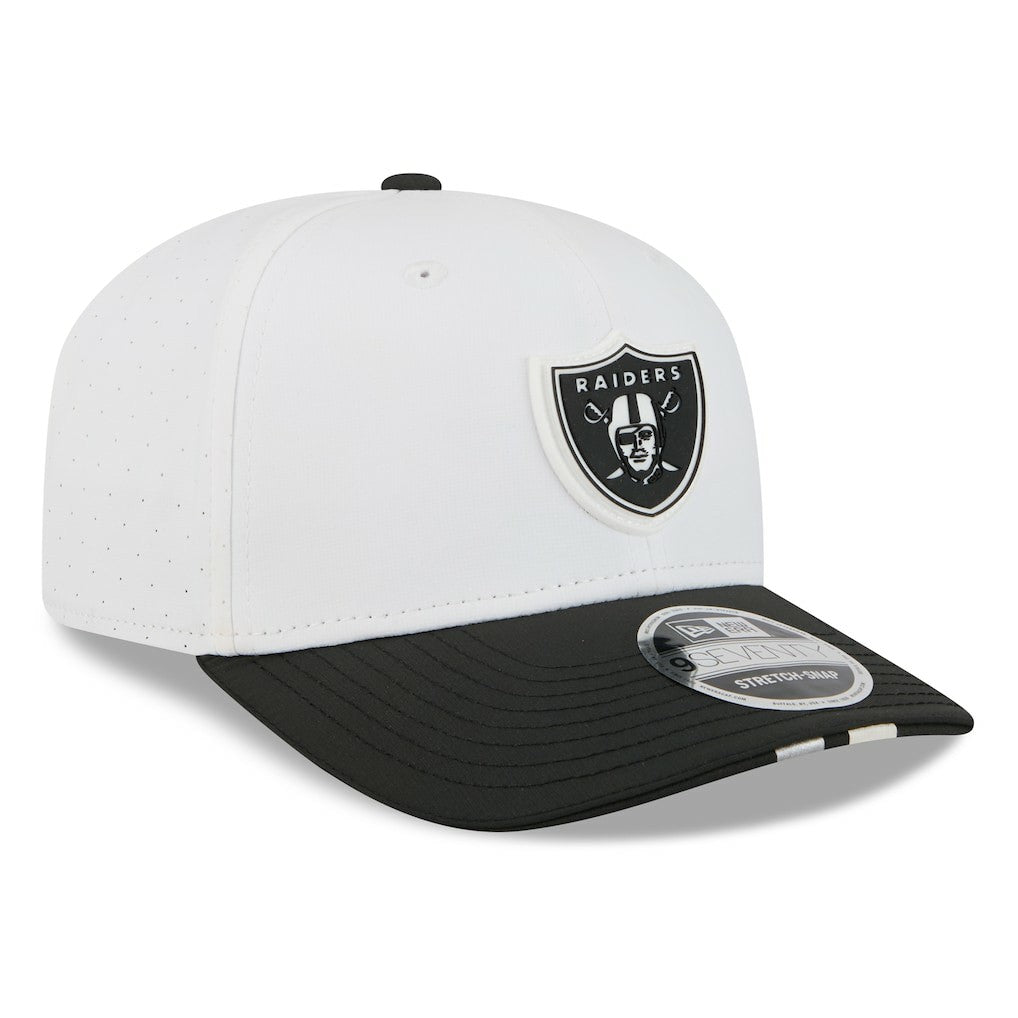 Las Vegas Raiders New Era 2025 NFL Training Camp 9SEVENTY Adjustable Hat - White/Black Hats