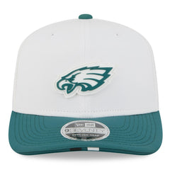 Philadelphia Eagles New Era 2025 NFL Training Camp 9SEVENTY Adjustable Hat - White/Midnight Green Hats