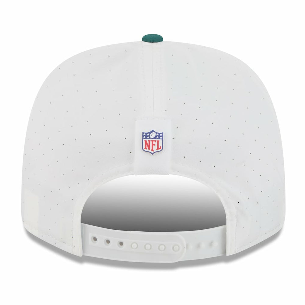 Philadelphia Eagles New Era 2025 NFL Training Camp 9SEVENTY Adjustable Hat - White/Midnight Green Hats