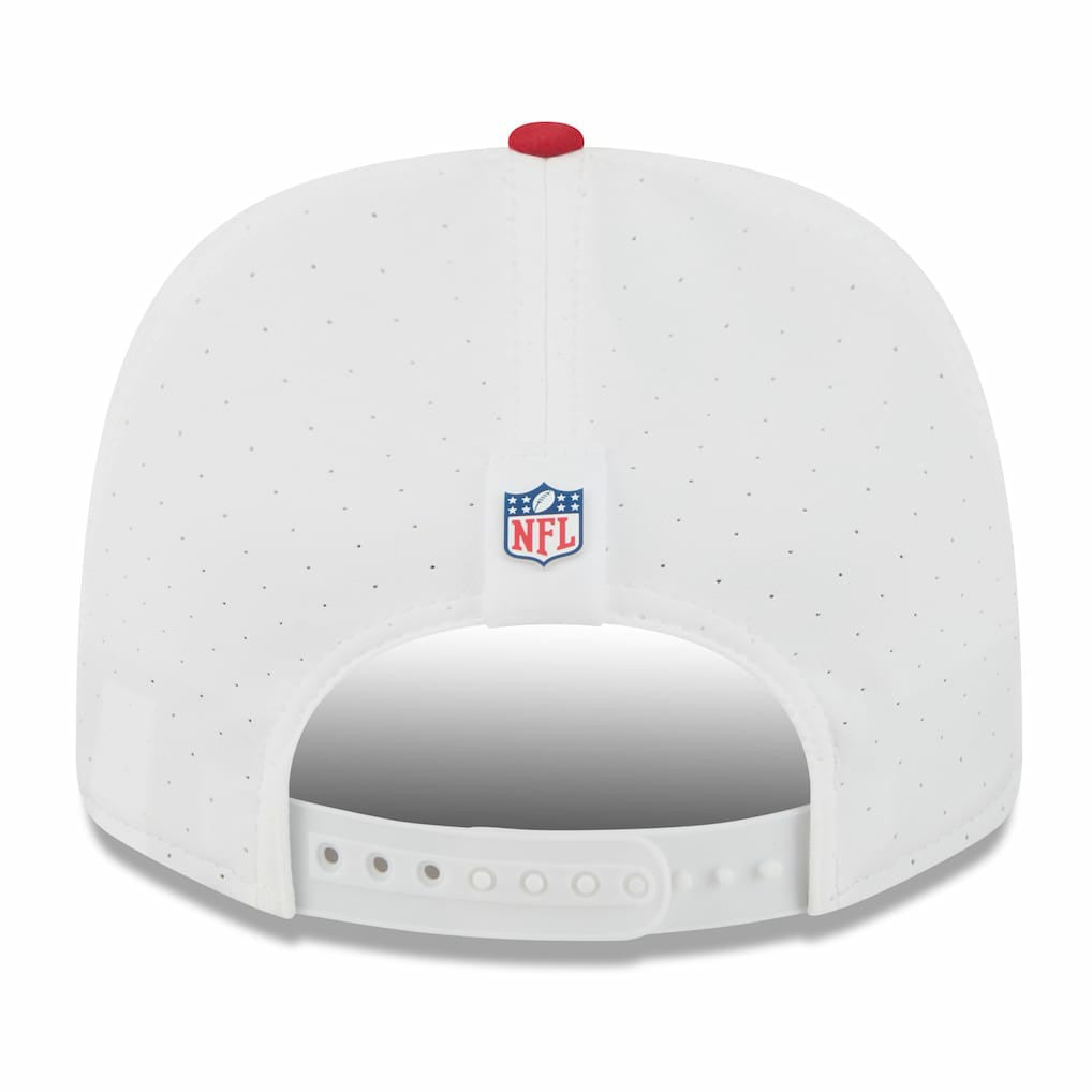 San Francisco 49ers New Era 2025 NFL Training Camp 9SEVENTY Adjustable Hat - White/Scarlet Hats