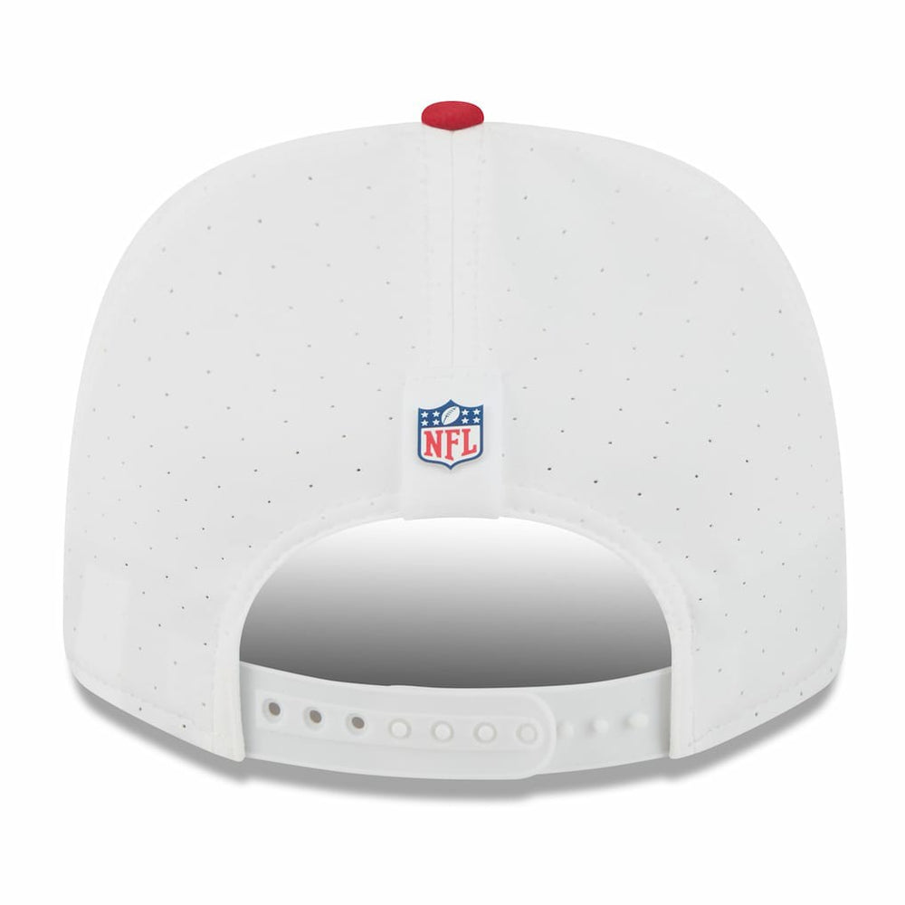 San Francisco 49ers New Era 2025 NFL Training Camp 9SEVENTY Adjustable Hat - White/Scarlet Hats