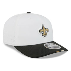 New Orleans Saints New Era 2025 NFL Training Camp 9SEVENTY Adjustable Hat - White/Black Hats
