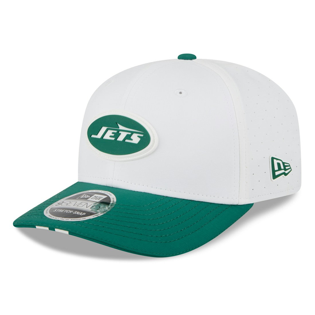 New York Jets New Era 2025 NFL Training Camp 9SEVENTY Adjustable Hat - White/Green Hats