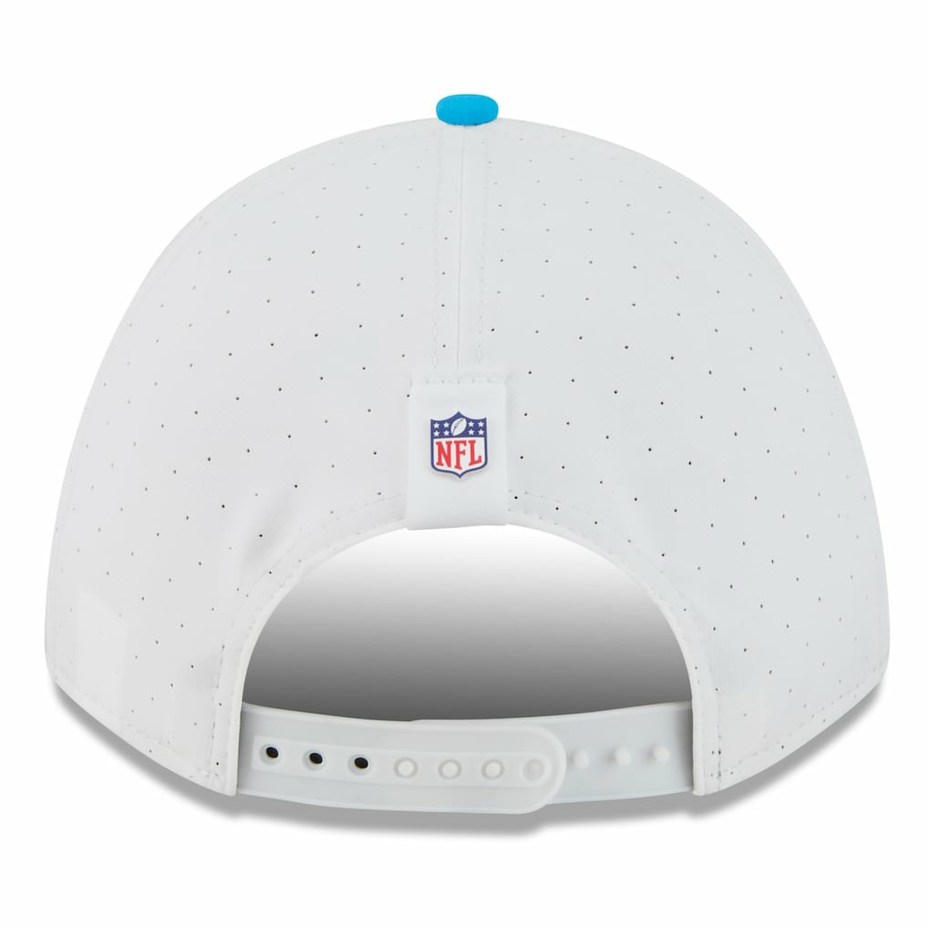 Carolina Panthers New Era 2025 NFL Training Camp A-Frame 9FORTY Adjustable Hat - White/Blue Hats