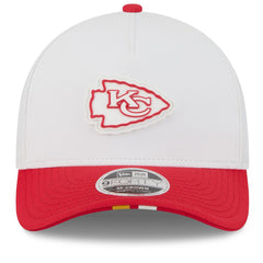 Kansas City Chiefs New Era 2025 NFL Training Camp A-Frame 9FORTY Adjustable Hat - White/Red Hats