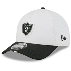 Las Vegas Raiders New Era 2025 NFL Training Camp A-Frame 9FORTY Adjustable Hat - White/Black Hats