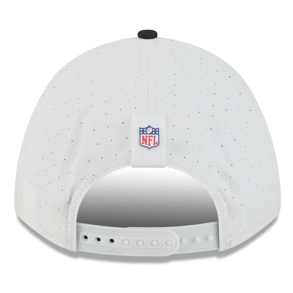 Las Vegas Raiders New Era 2025 NFL Training Camp A-Frame 9FORTY Adjustable Hat - White/Black Hats
