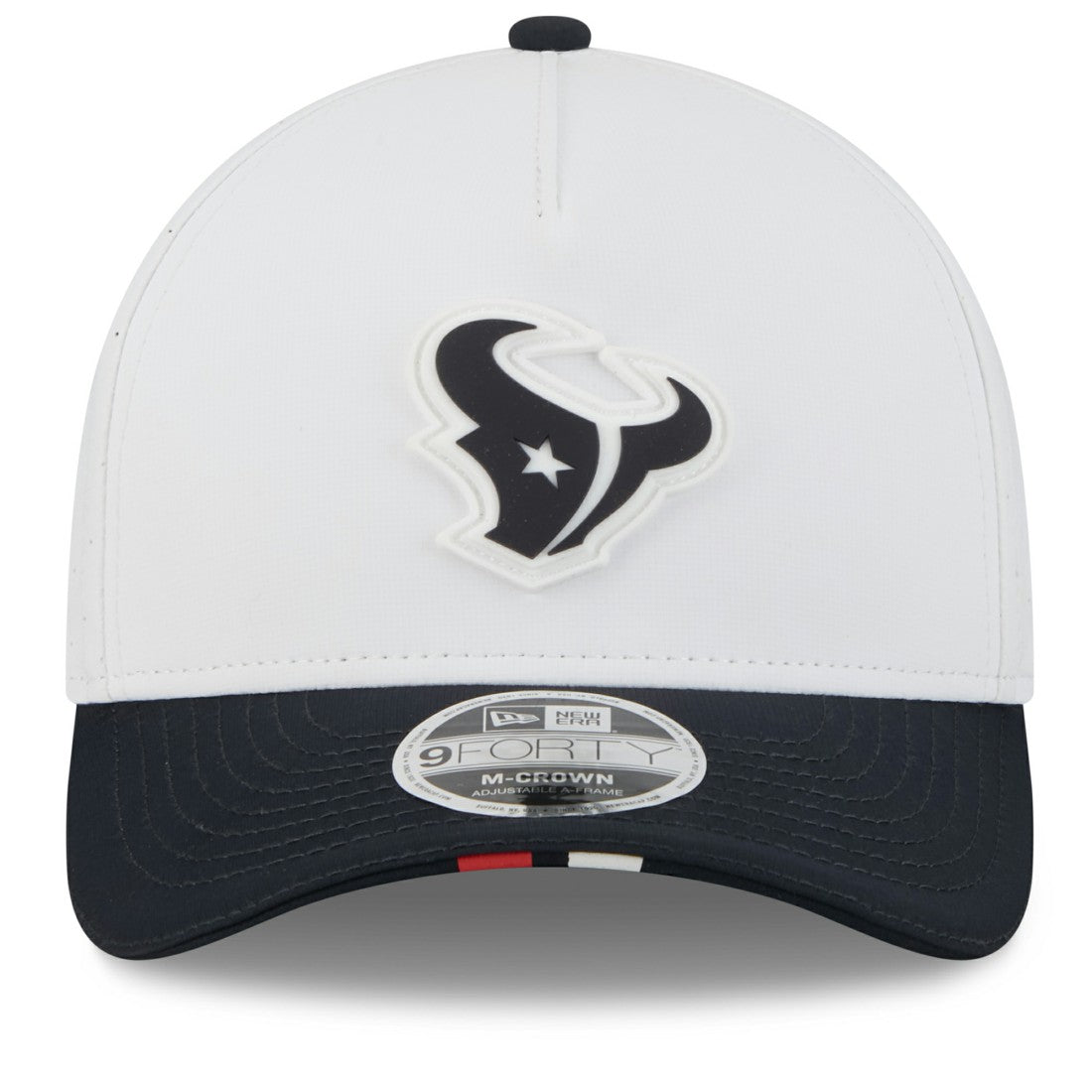 Houston Texans New Era 2025 NFL Training Camp A-Frame 9FORTY Adjustable Hat - White/Navy Hats