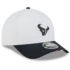 Houston Texans New Era 2025 NFL Training Camp A-Frame 9FORTY Adjustable Hat - White/Navy Hats