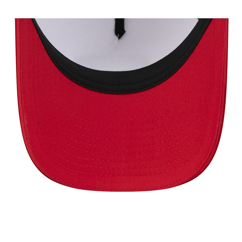 San Francisco 49ers New Era 2025 NFL Training Camp A-Frame 9FORTY Adjustable Hat - White/Scarlet Hats