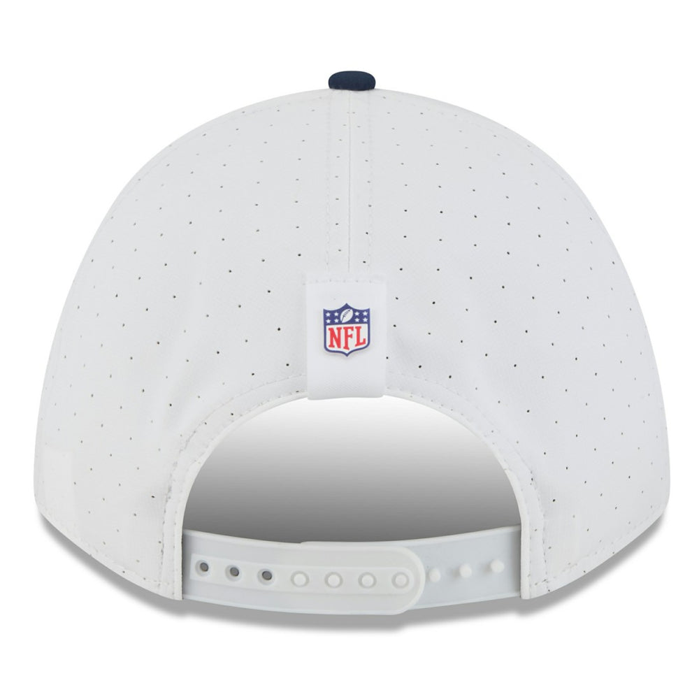 Tennessee Titans New Era 2025 NFL Training Camp A-Frame 9FORTY Adjustable Hat - White/Navy Hats