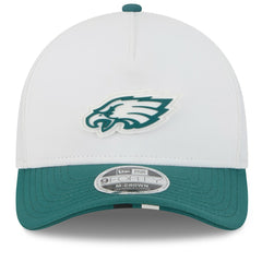Philadelphia Eagles New Era 2025 NFL Training Camp A-Frame 9FORTY Adjustable Hat - White/Midnight Green Hats