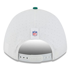 New York Jets New Era 2025 NFL Training Camp A-Frame 9FORTY Adjustable Hat - White/Green Hats