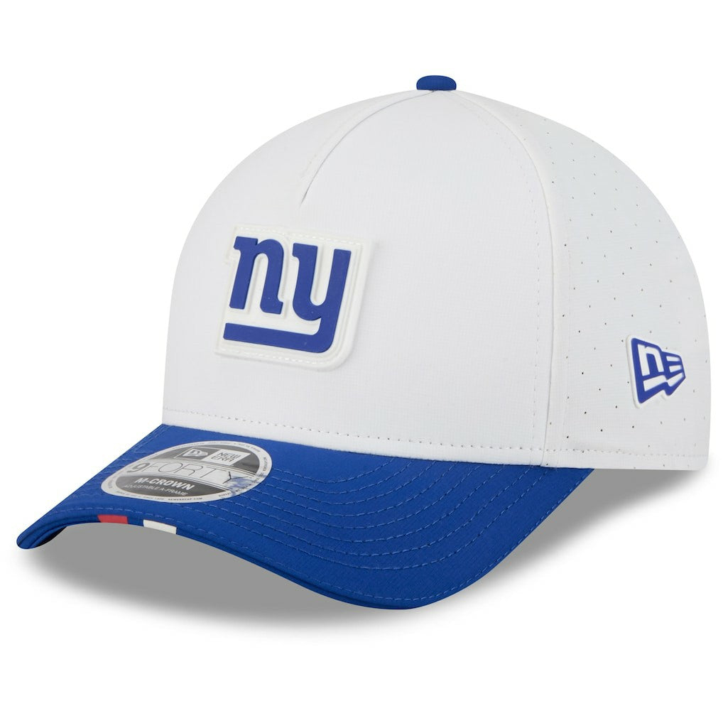 New York Giants New Era 2025 NFL Training Camp A-Frame 9FORTY Adjustable Hat - White/Royal Hats