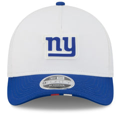 New York Giants New Era 2025 NFL Training Camp A-Frame 9FORTY Adjustable Hat - White/Royal Hats