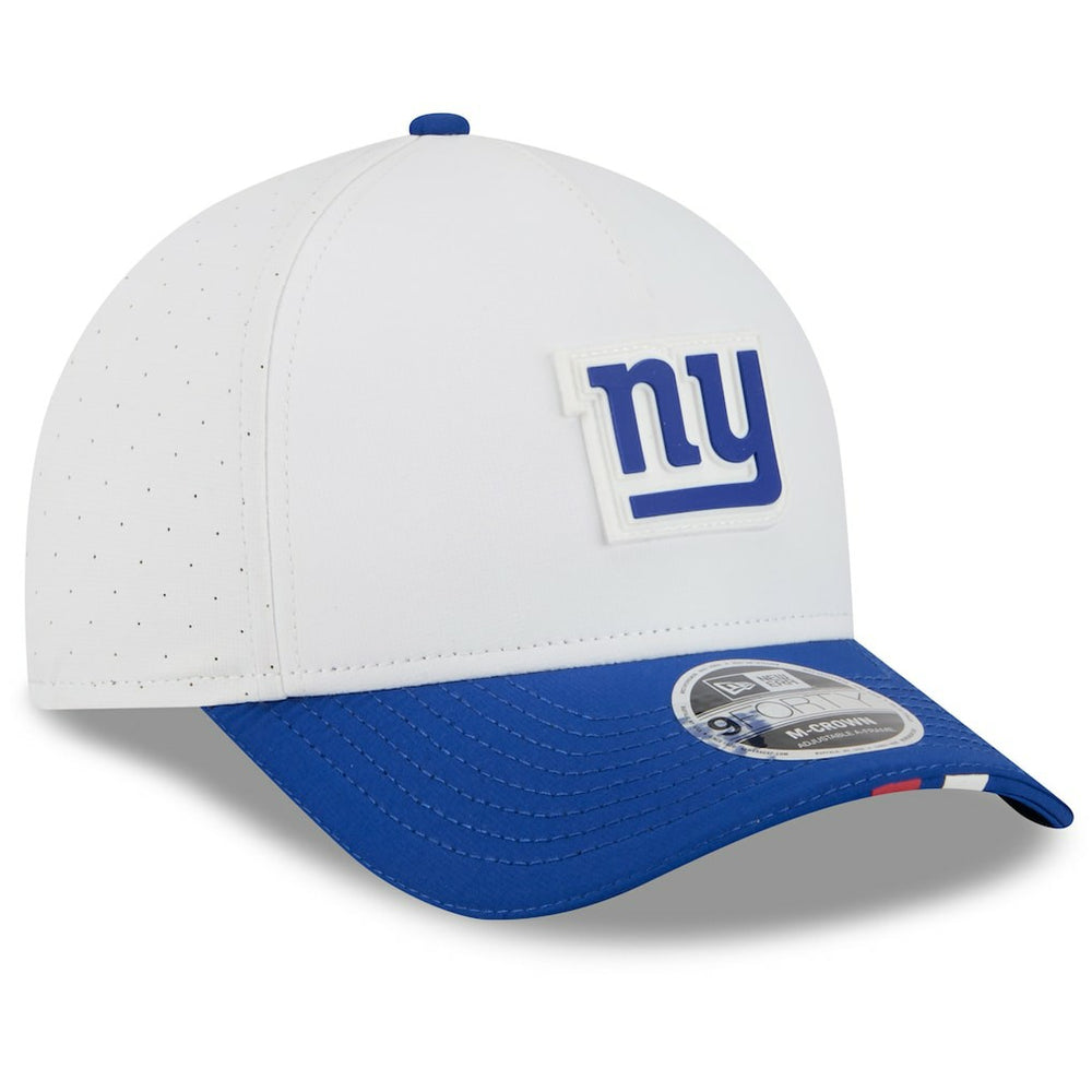 New York Giants New Era 2025 NFL Training Camp A-Frame 9FORTY Adjustable Hat - White/Royal Hats