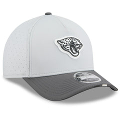 Jacksonville Jaguars New Era 2025 NFL Training Camp A-Frame 9FORTY Adjustable Hat - Gray/Graphite Hats