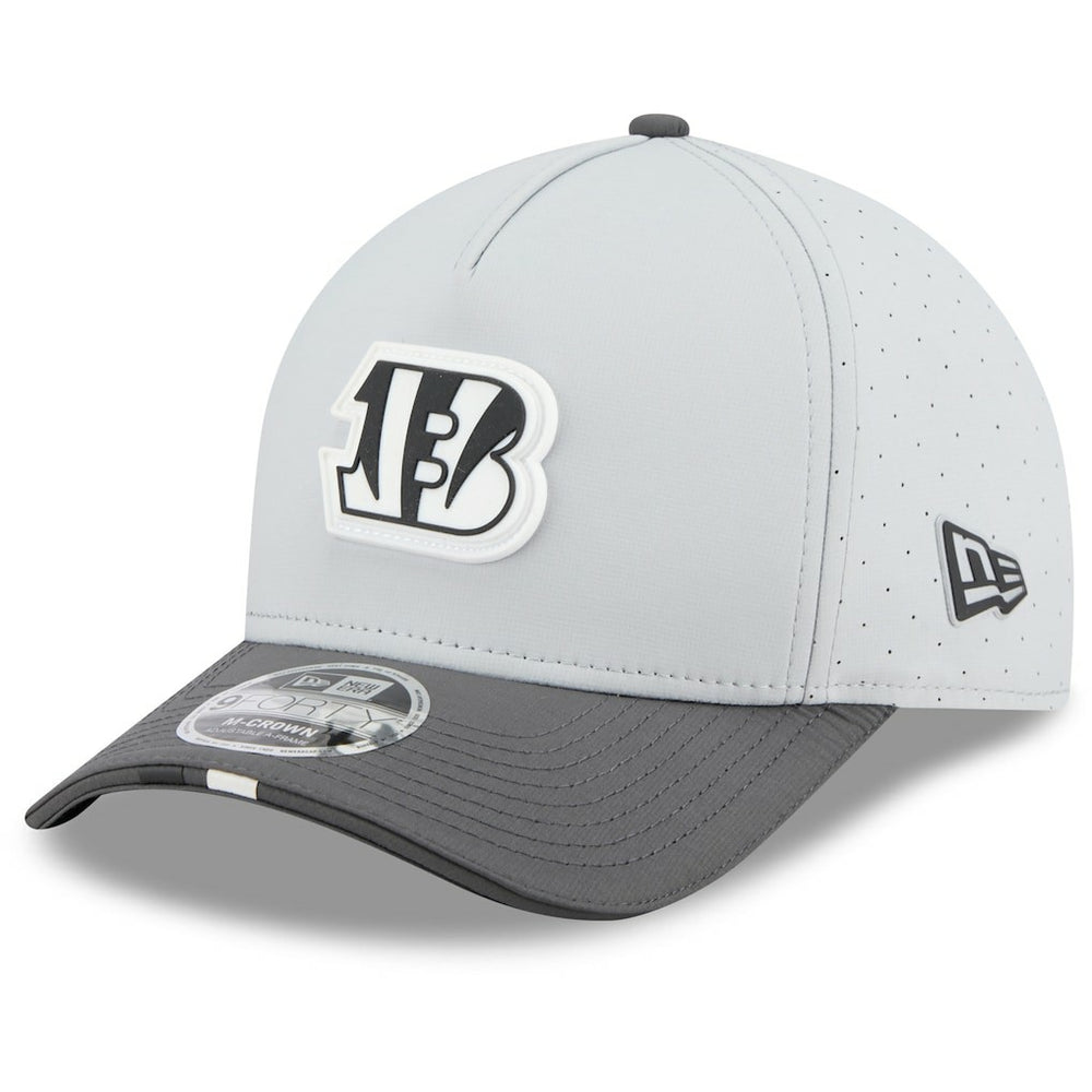 Cincinnati Bengals New Era 2025 NFL Training Camp A-Frame 9FORTY Adjustable Hat - Gray/Graphite Hats