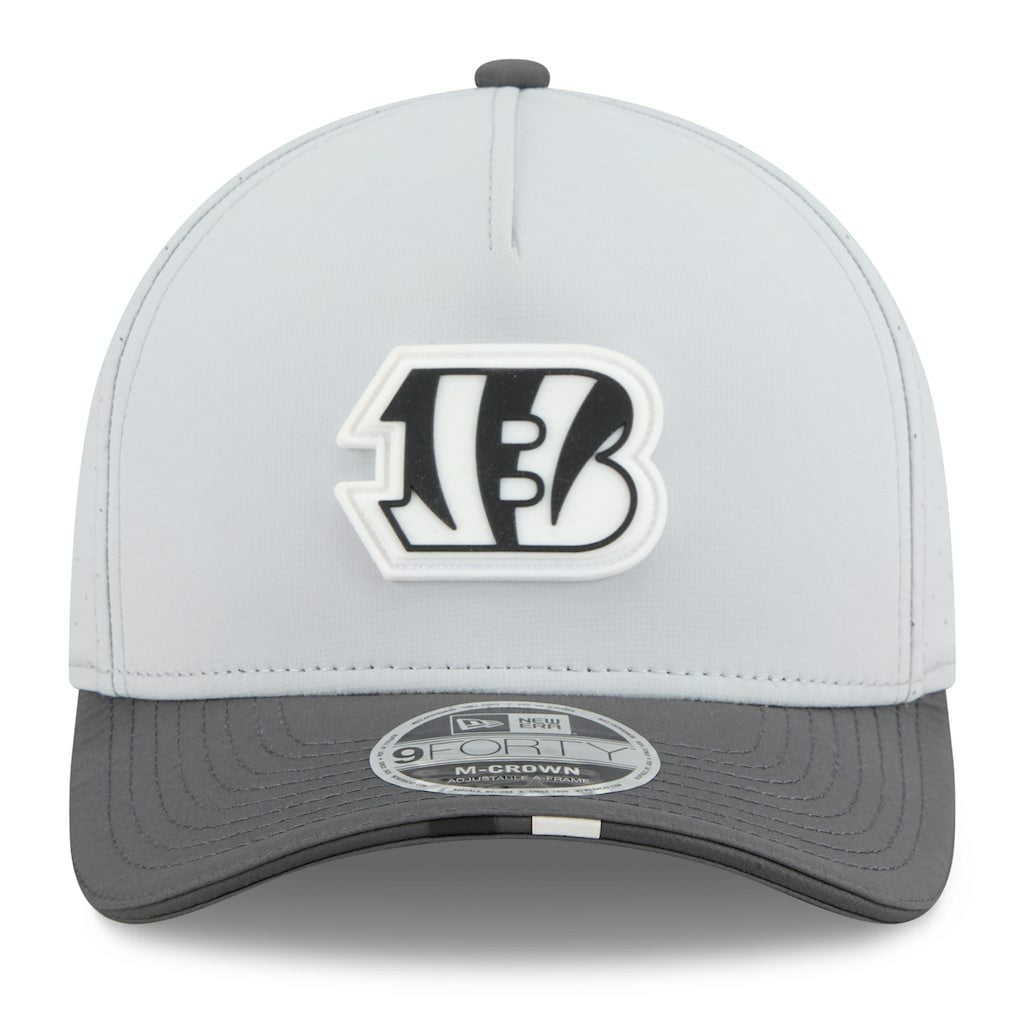 Cincinnati Bengals New Era 2025 NFL Training Camp A-Frame 9FORTY Adjustable Hat - Gray/Graphite Hats