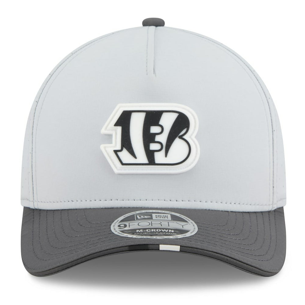 Cincinnati Bengals New Era 2025 NFL Training Camp A-Frame 9FORTY Adjustable Hat - Gray/Graphite Hats