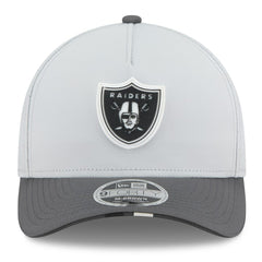 Las Vegas Raiders New Era 2025 NFL Training Camp A-Frame 9FORTY Adjustable Hat - Gray/Graphite Hats