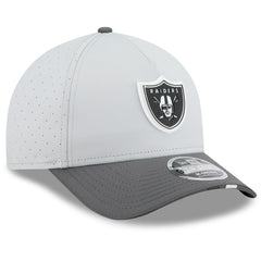 Las Vegas Raiders New Era 2025 NFL Training Camp A-Frame 9FORTY Adjustable Hat - Gray/Graphite Hats