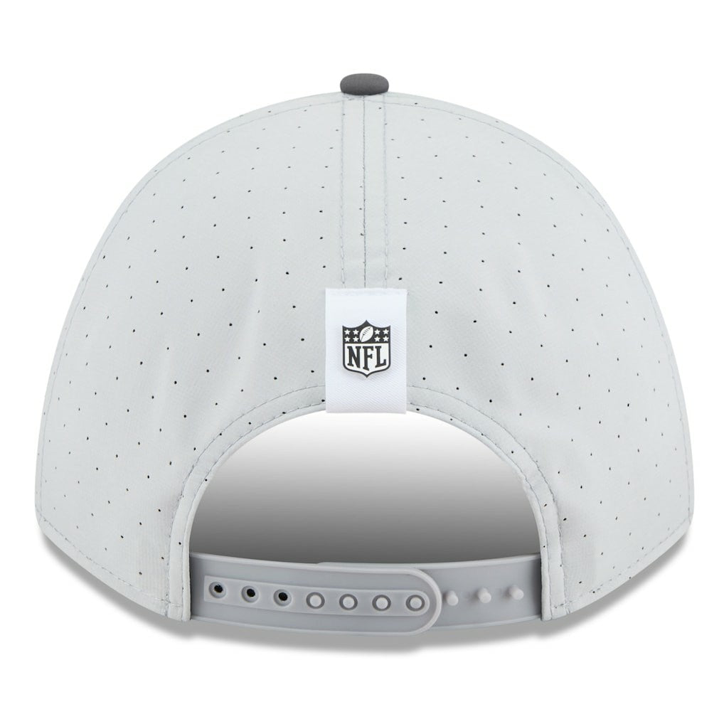 Las Vegas Raiders New Era 2025 NFL Training Camp A-Frame 9FORTY Adjustable Hat - Gray/Graphite Hats