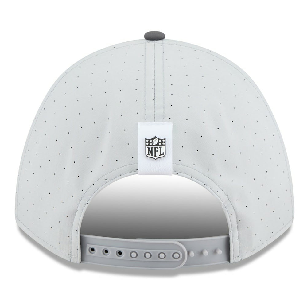 Las Vegas Raiders New Era 2025 NFL Training Camp A-Frame 9FORTY Adjustable Hat - Gray/Graphite Hats