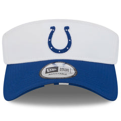 Indianapolis Colts New Era 2025 NFL Training Camp Adjustable Visor - White/Royal