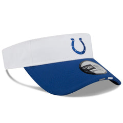 Indianapolis Colts New Era 2025 NFL Training Camp Adjustable Visor - White/Royal