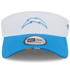 Los Angeles Chargers New Era 2025 NFL Training Camp Adjustable Visor - White/Powder Blue