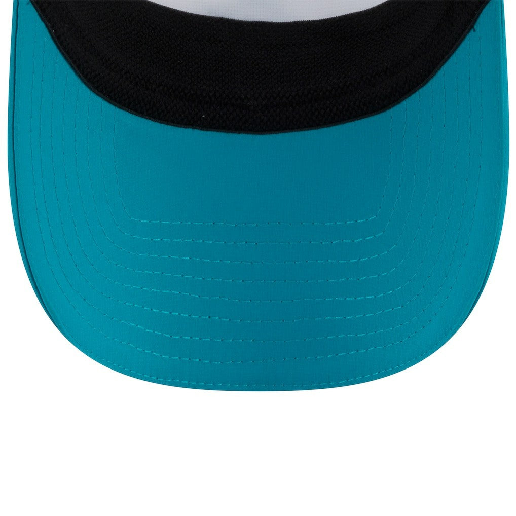 Miami Dolphins New Era 2025 NFL Training Camp Adjustable Visor - White/Aqua