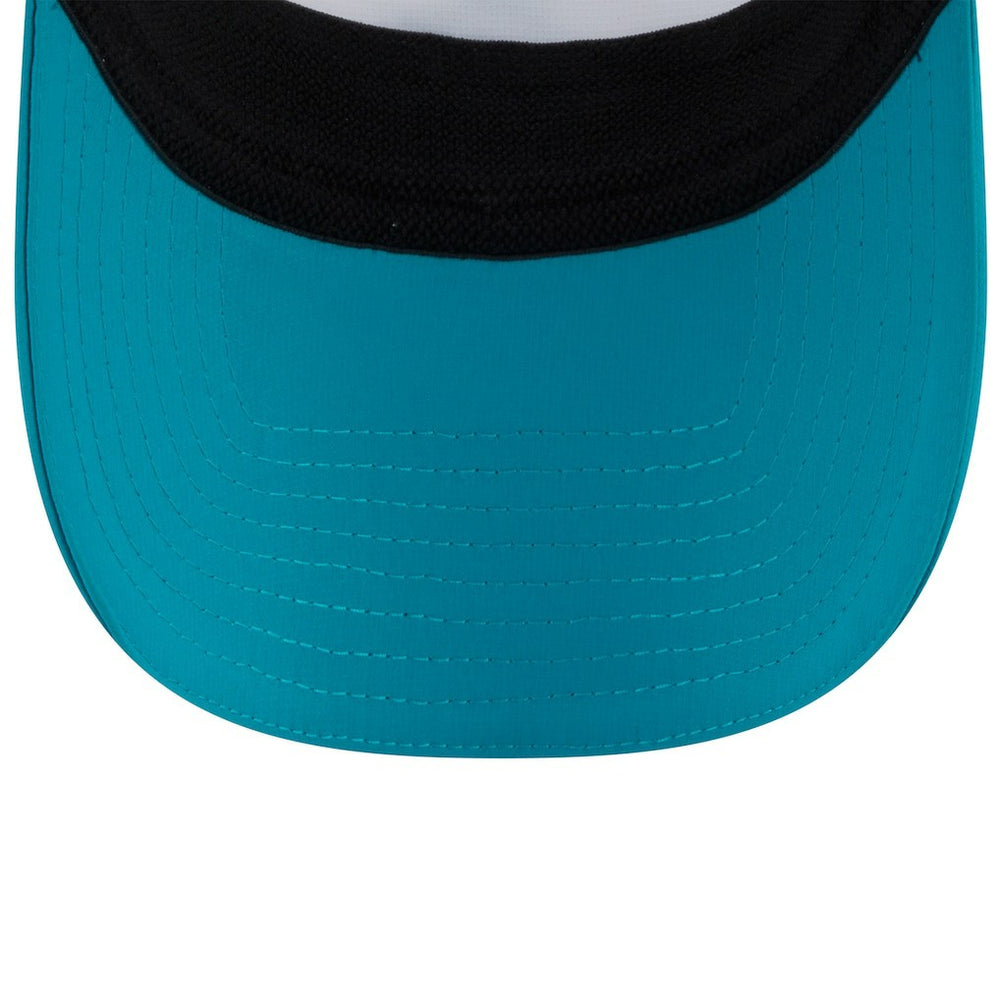Miami Dolphins New Era 2025 NFL Training Camp Adjustable Visor - White/Aqua